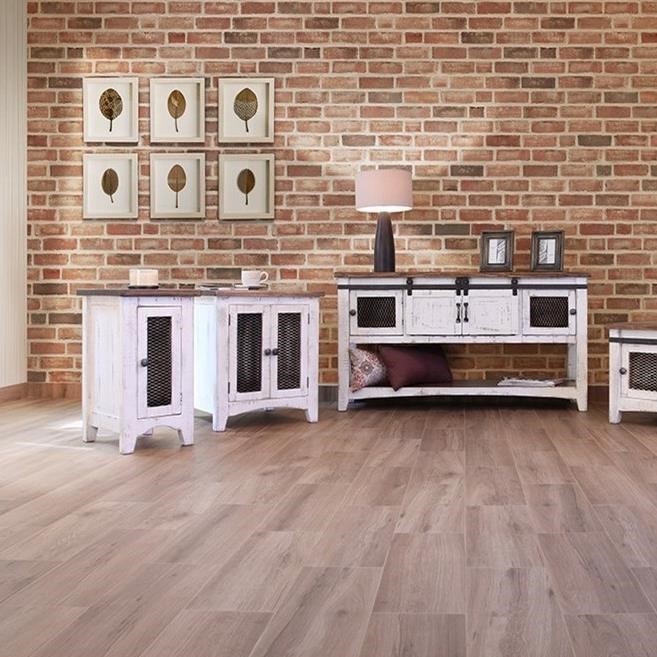 Pueblo white shop sofa table